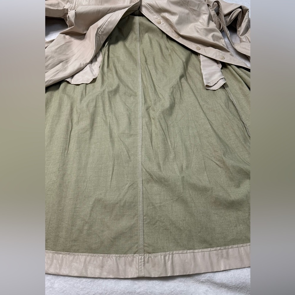 Prologue Cream Faux Leather Puff Poet Sleeve Button Duster Jacket /Dress - Picture 11 of 16